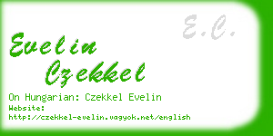 evelin czekkel business card